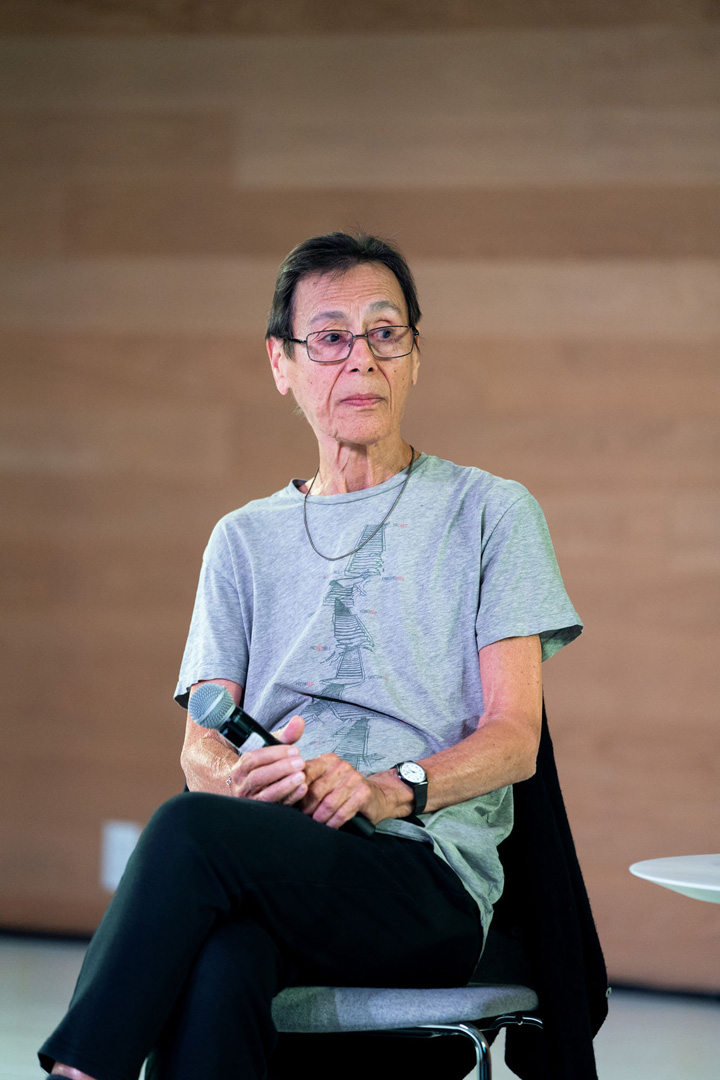 Yvonne Rainer at Remai Modern in October 2019. Photo: Studio D.