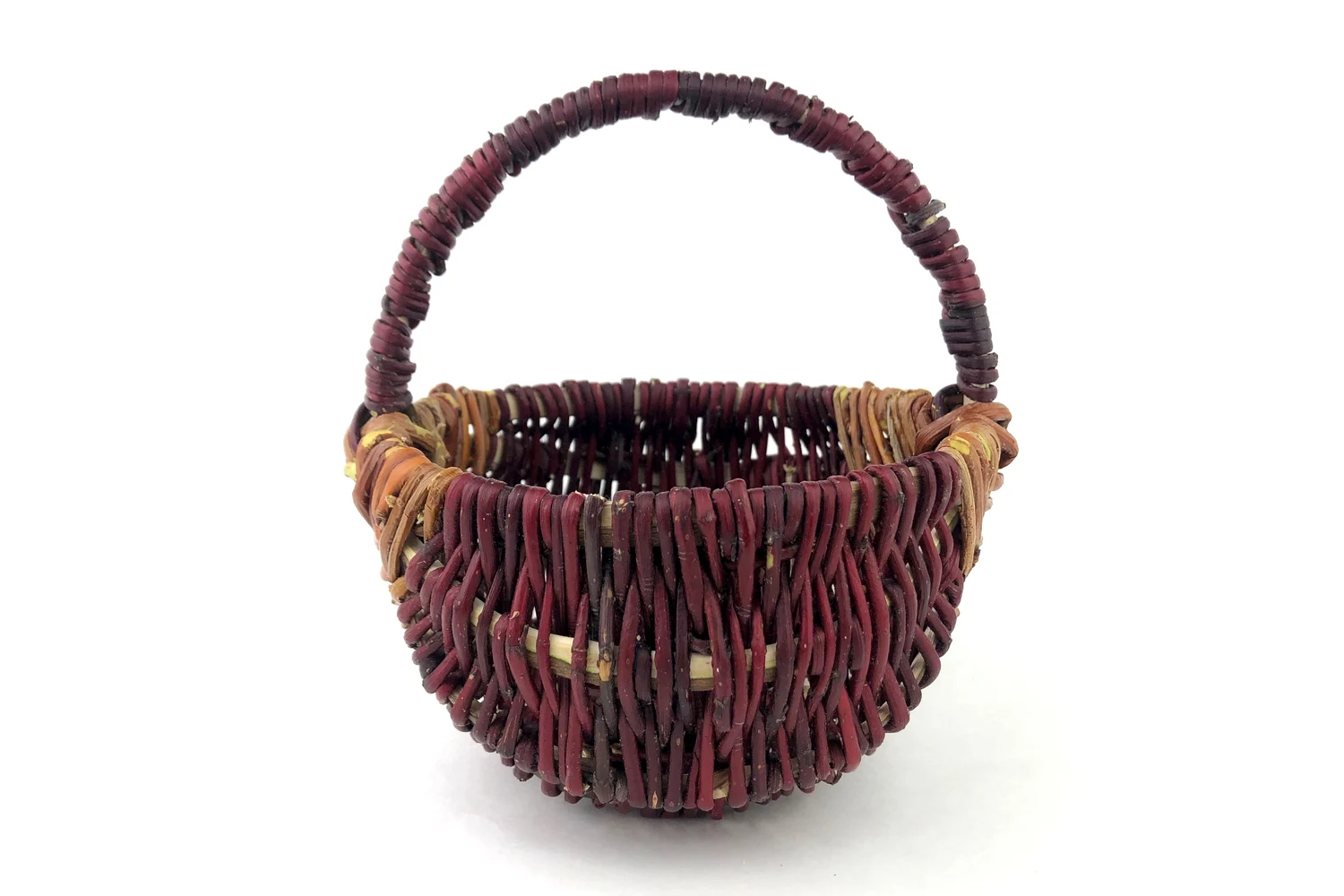 A red willow basket.