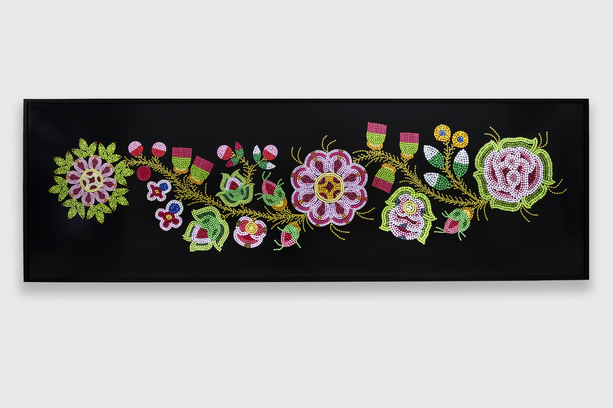 Daphne Boyer, Moss Bag, 2022, Light box, 80 × 246 × 5 cm. Collection of Remai Modern. Purchased with the support of the Frank and Ellen Remai Foundation, 2023. Photo: Lina Samoukova.